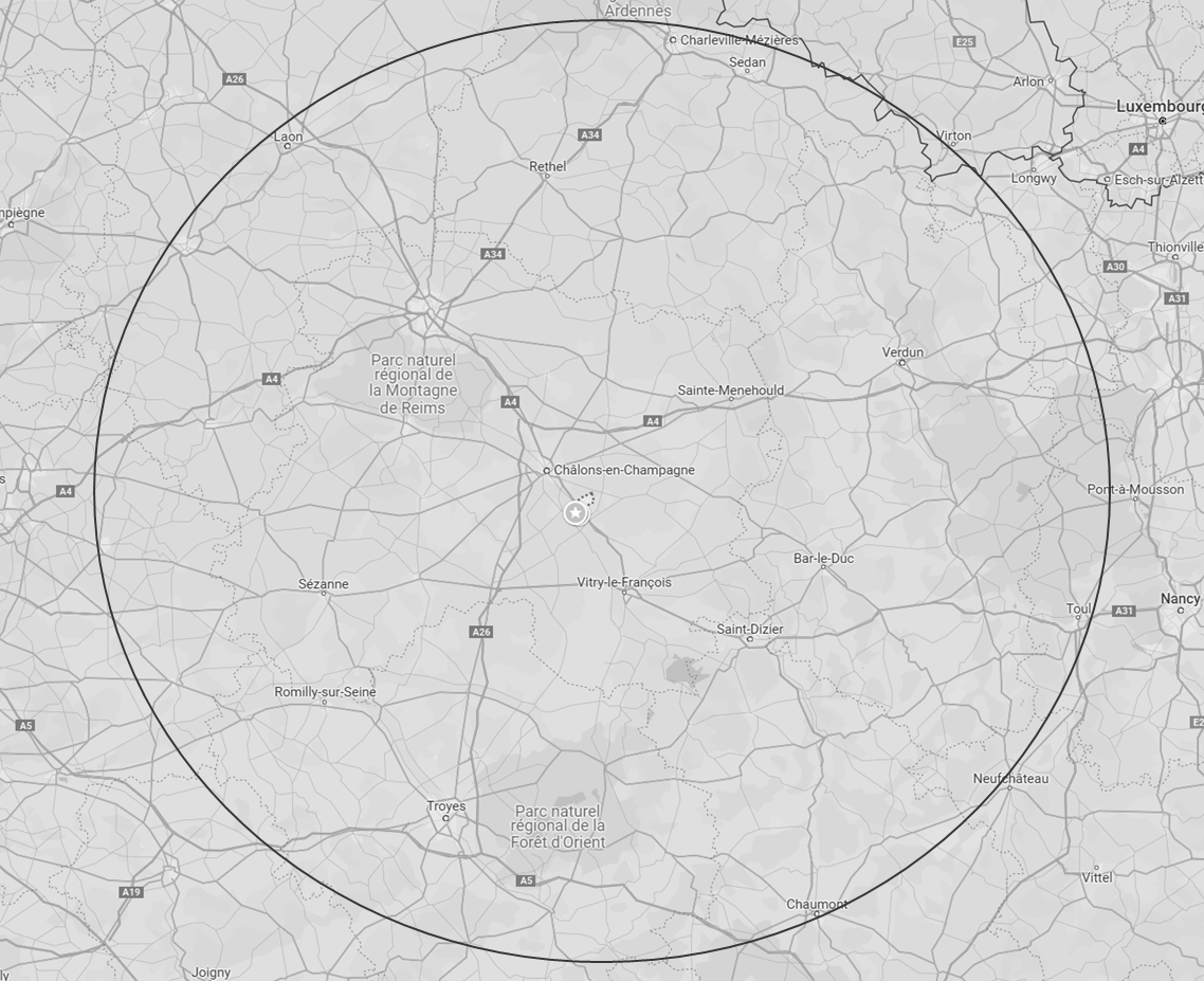 Périmètre d'intervention Aurêa